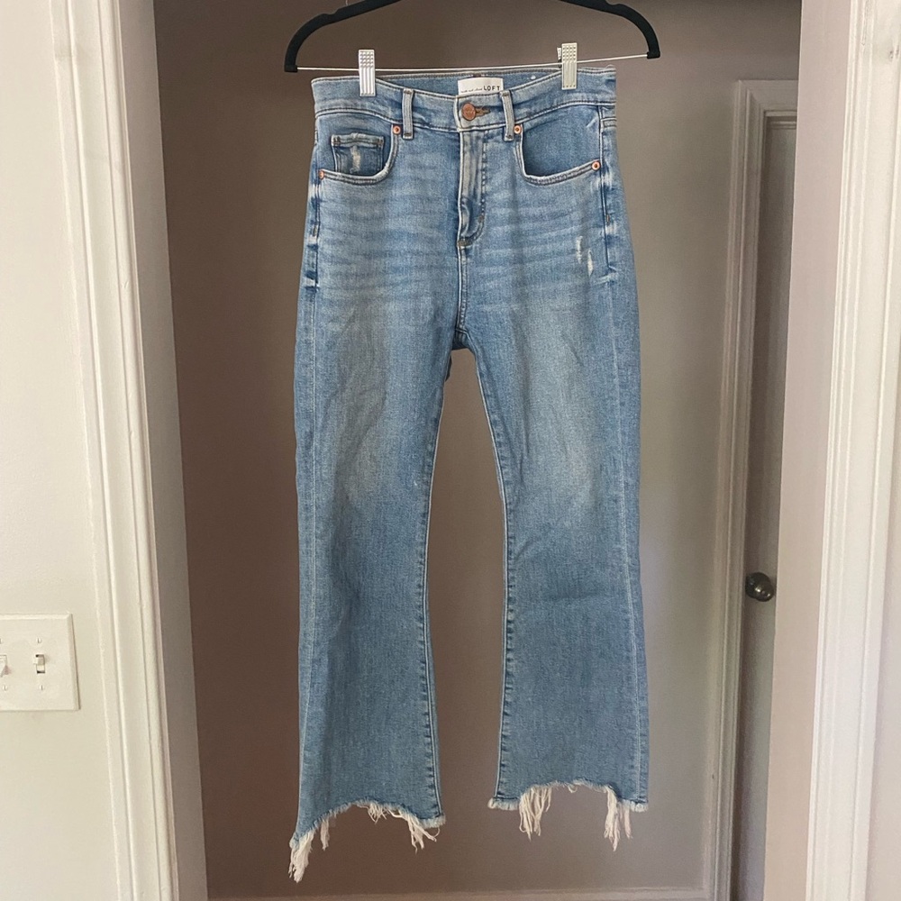 Loft jeans - high waist flare crop